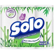 Solo Bambu Kağıt Havlu 6'lı (6'li Paket)