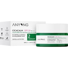 Anyong Medium 20 Spf Cica Tiger Grass Ton Eşitleyici ve Kızarıklık Karşıtı Krem 30 ml (8'li Paket)