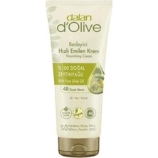 Dalan D'olive Zeytinyağlı Besleyici Hızlı Emilen Tüp Krem 250 ml (5'li Paket)