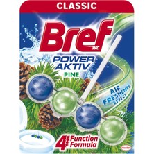 Bref Wc Power Aktiv Tuvalet Bloğu Çam Tekli (8'li Paket)