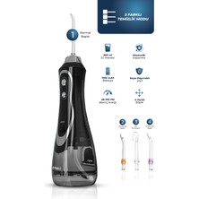 Pirantech AquaDent Pro Şarjlı Ağız Duşu | 4 Başlıklı Diş Arası Temizleme Cihazı