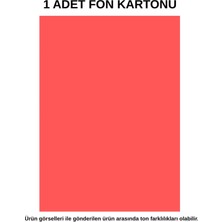Dağtaş Kırtasiye Fon Kartonu Kırmızı 1 Adet 50X70