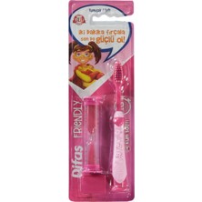 Difaş Friendly Çocuk Diş Fırçası Yumuşak + Kum Saati Hediyeli (5'li Paket)