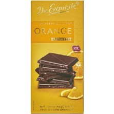 Das Exquisite Portakallı Bitter Çikolata 100 G (6'li Paket)