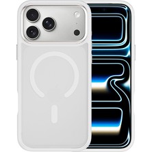 iPhone 17 Pro Max Kılıf Wiwu FGG-012 Armorpro Serisi M-Safeli Parmak Izi Bırakmayan Kılıf Beyaz