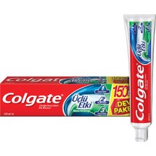 Colgate Üçlü Etki Çürüklere Karşı Koruma Nane Ferahlığı Diş Macunu 150 ml (7'li Paket)