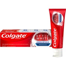 Colgate Optic White Anında Beyazlık Anında Beyazlatma Etkisi Beyazlatıcı Diş Macunu 75 ml (8'li Paket)
