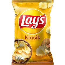 Lay's Klasik Patates Cipsi Mega Boy 193 G (8'li Paket)