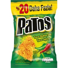 Patos Taco Baharatlı Parti Boy Cips 167 G (8'li Paket)