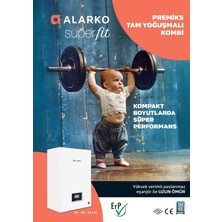 Alarko SUF 24 24 kW Premiks Tam Yoğuşmalı Kombi Hermetik Baca ile Isıtma Tekniği