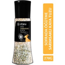 Efsina Sofrada Öğütme Sarımsaklı Kaya Tuzu 270 gr Türkiye Menşeli Doğal Tuz