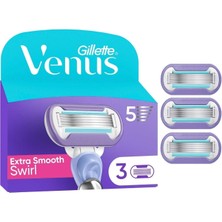 Gillette Venus Extra Smooth Kadın Yedek Tıraş Bıçağı 3'lü (2'li Paket)