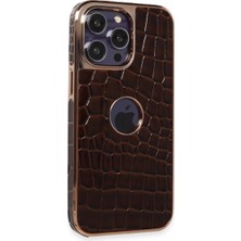 Küçük Hazine Newface Apple Iphone 14 Pro Max Kılıf Snake Kapak - Bordo