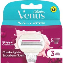 Gillette Venus Comfort Glide Sugarberry Yedek Başlık 3'lü (6'li Paket)
