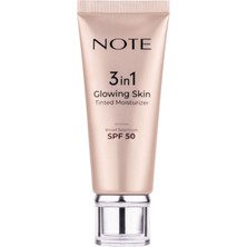 Note 3 In 1 Glowing Skin Tinted Moisturizer 50 Spf+ Işıltılı Aydınlatıcı Krem (8'li Paket)