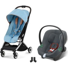 Cybex Orfeo Travel Sistem | Silver Beach Blue & Aton Steel Grey