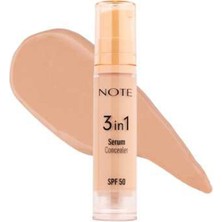 Note 3 In 1 Serum Concealer Spf 50 Nemlendirici & Aydınlatıcı Göz Altı Kapatıcısı 10 Medium (3'li Paket)