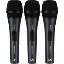 Sennheiser 3-Pack E 835-S / Dinamik Kablolu Mikrofon | 3'lü