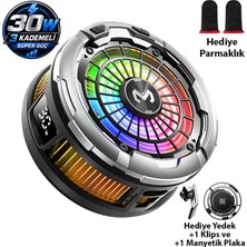 Memo CX26 Ultra 30W Manyetik Telefon Soğutucu | Rgb Magsafe Mobil Oyun Soğutucusu | Yapay Zeka Destekli
