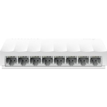 Tp-Link LS1008, 8-Port 10/100 Mbps Fast Ethernet Switch, 8 Bağlantılı Ethernet Çevirici, Beyaz
