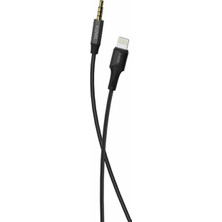 X-Level XCC8865 Lightning (iOS) to 3.5mm Aux Ses ve Müzik Aktarım Kablosu Siyah