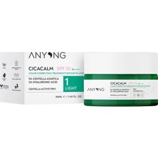 Anyong Light 20 Spf Cica Tiger Grass Ton Eşitleyici ve Kızarıklık Karşıtı Krem 30 ml (3'li Paket)