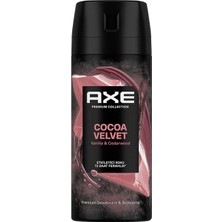 Axe Premium Collection Cocoa Velvet Erkek Deodorant & Bodyspray 150 ml (4'li Paket)