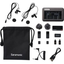 Saramonic Air 01 Kablosuz Yaka Mikrofonu, Dijital Ses Kayıt, Usb-C ve 3.5mm Trs Bağlantı, Vlog ve Rö
