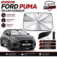 OtoÇizgi Ford Puma Şemsiye Tip Ön Cam Güneşliği Katlanabilir Uv Korumalı Araç Cam Güneşlik