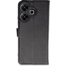 Giga Tech Xiaomi Redmi 13 4g Kılıf Trend S Plus Kapaklı Kılıf - Siyah