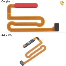 Arsking Uyumlu Galaxy A04S Orjinal Parmak Izi Filmi Kırmızı Orijinal Parmak Izi Film Kablosu Parmak Izi Sens