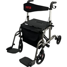 Poylin P777P Alüminyum Pedallı Lüks Rollatör