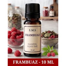 E.M.S Frambuaz Esansiyel Uçucu Yağ Buhurdanlık Yağı Difüzör Esansı Oda Kokusu Esansı Mum Esansı 10 Ml.