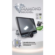 Kingwin 10.8 Inç Diamond Serisi Android Oto Teyp - 4gb Ram / 64GB - Single Din'den Double Din'e Dönüşebilen Multimedya (Geri Görüş Kamerası Hediye)