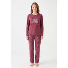 Fames Kadın Mevsimlik Uzun Kol Sweet Dreams Pijama Takımı