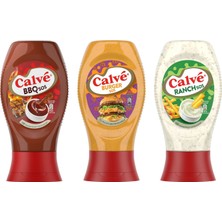 Calve Bbq - Burger - Ranch Sos 3 Lü Karma Paket