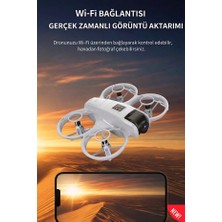 Forestia Mini Drone - Çift Kameralı Wifi Fpv Canlı Görüntü Aktarımlı Engel Tanımayan LED Işıklı Akıllı Drone