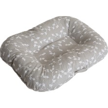 Babyjem Emzirme Yastığı Gri Çiçek