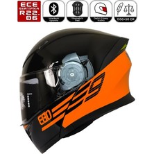 Fazer FR-965 Ego Red Motosiklet Kaskı Çene Açılır Güneş Vizörlü Motorcu Kask