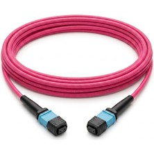 Nets Shop Nets Mpo Dişi - Dişi Fiber Patch Cord Cable 12 Core Om4 Tip A 5m - Dne-Mpo-Pf-Pf-Ta-Om4-5