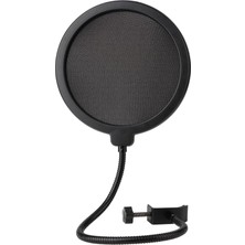 Driton Ds-08 Profesyonel Mikrofon Pop Filtresi – Çift Katmanlı Rüzgar ve Patlama Sesi Önleyici Filtre, 360° Esnek Kaz Boynu Kollu, Çoğu Mikrofon ile Uyumlu, Klipsli Sabitleme Aparatlı