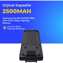 Ümit Maker Samsung Jet 85S Petpro 2500 Mah 25.2V Dikey Süpürge Batarya