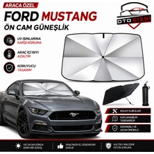OtoÇizgi Ford Mustang  Şemsiye Tip Ön Cam Güneşliği Katlanabilir Uv Korumalı Araç Cam Güneşlik