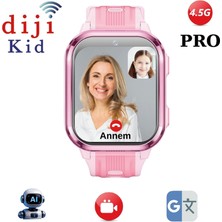 Dijikid 4.5G Pro Akıllı Çocuk Saati Pembe