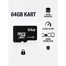 OEM 64 GB Micro Sd Kart- Telefon, Kamera & Tablet Uyumlu