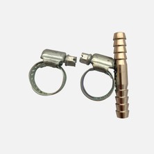 Admiral 10MM Hortum Eki Kelepçeli Krom-Pirinç (6'li Paket)