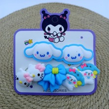 My World Life Çiçek Desenli Lastik Yoka ve Klips Set