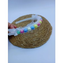 My World Life Tül ve Boncuk Detaylı Plastik Taç