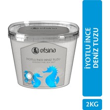 Efsina 2 Kg İyotlu İnce Deniz Tuzu Doğal Tuz Özelliğiyle