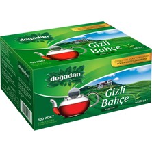 Doğadan Gizli Bahçe Demlik Poşet Çay 100'LÜ 320 G (7'li Paket)